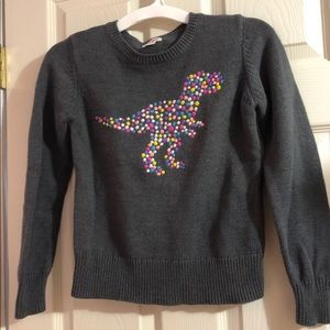 Cat & jack girls size 10-12 dinosaur sweater